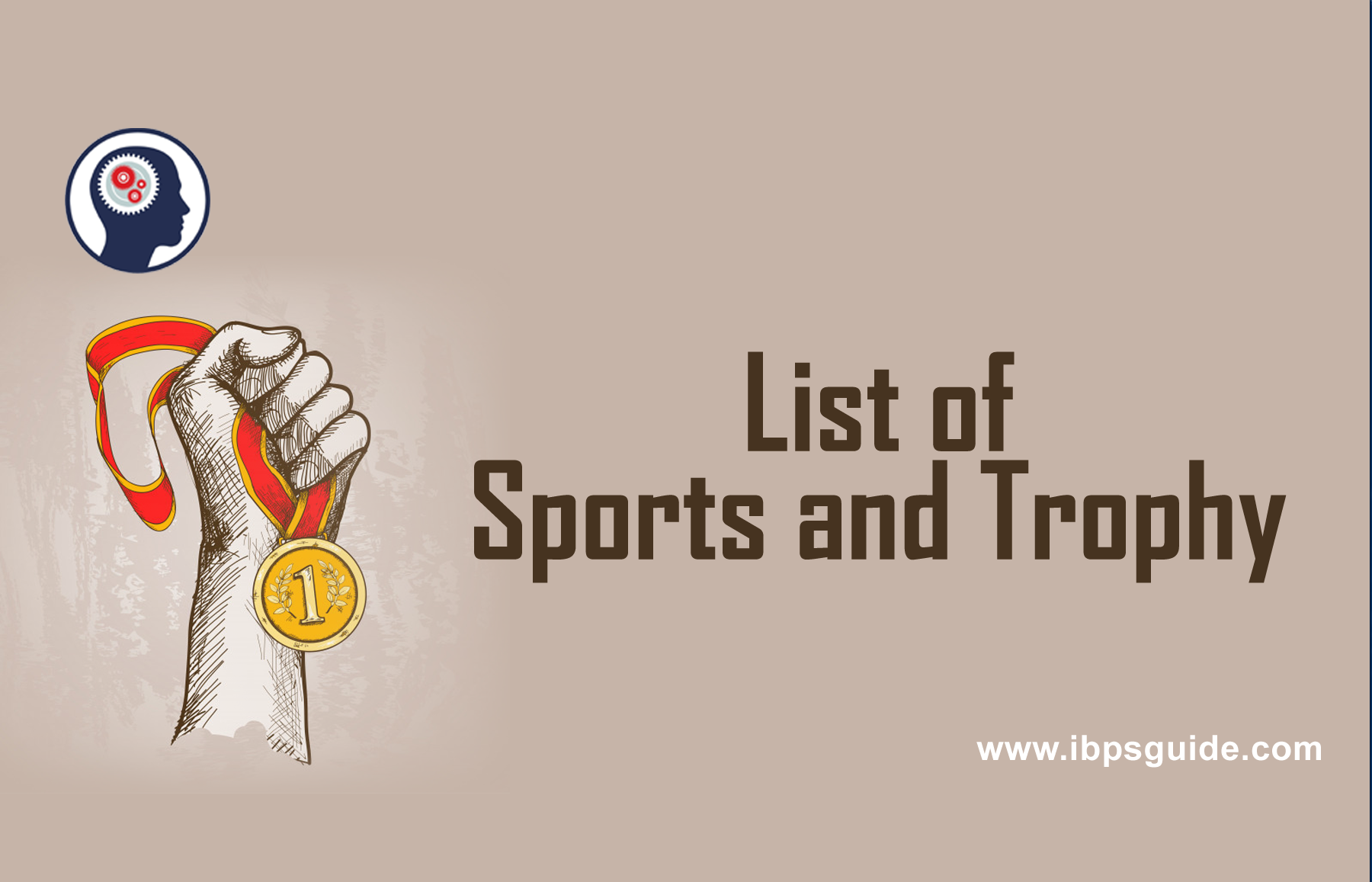 List of Important Cups and Trophies in Sports PDF