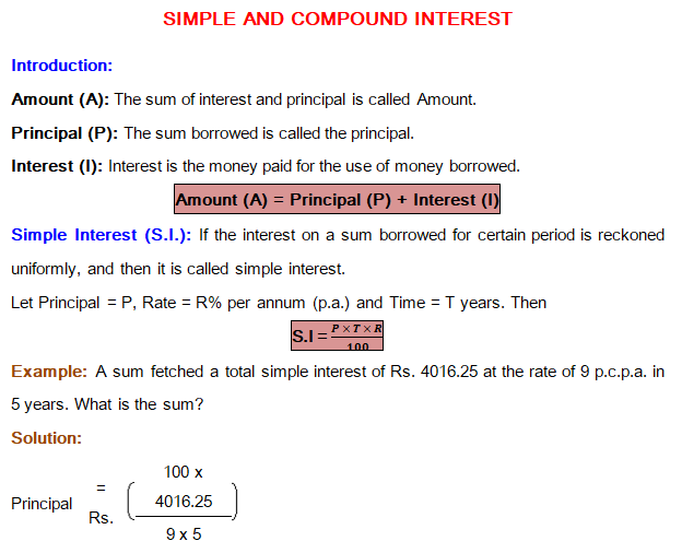 Simple Interest And Compound Interest Archives IBPS Guide