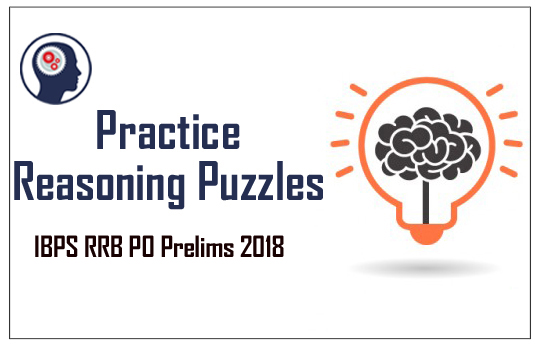 Reasoning Puzzle quiz for IBPS RRB PO Prelims – Day 161