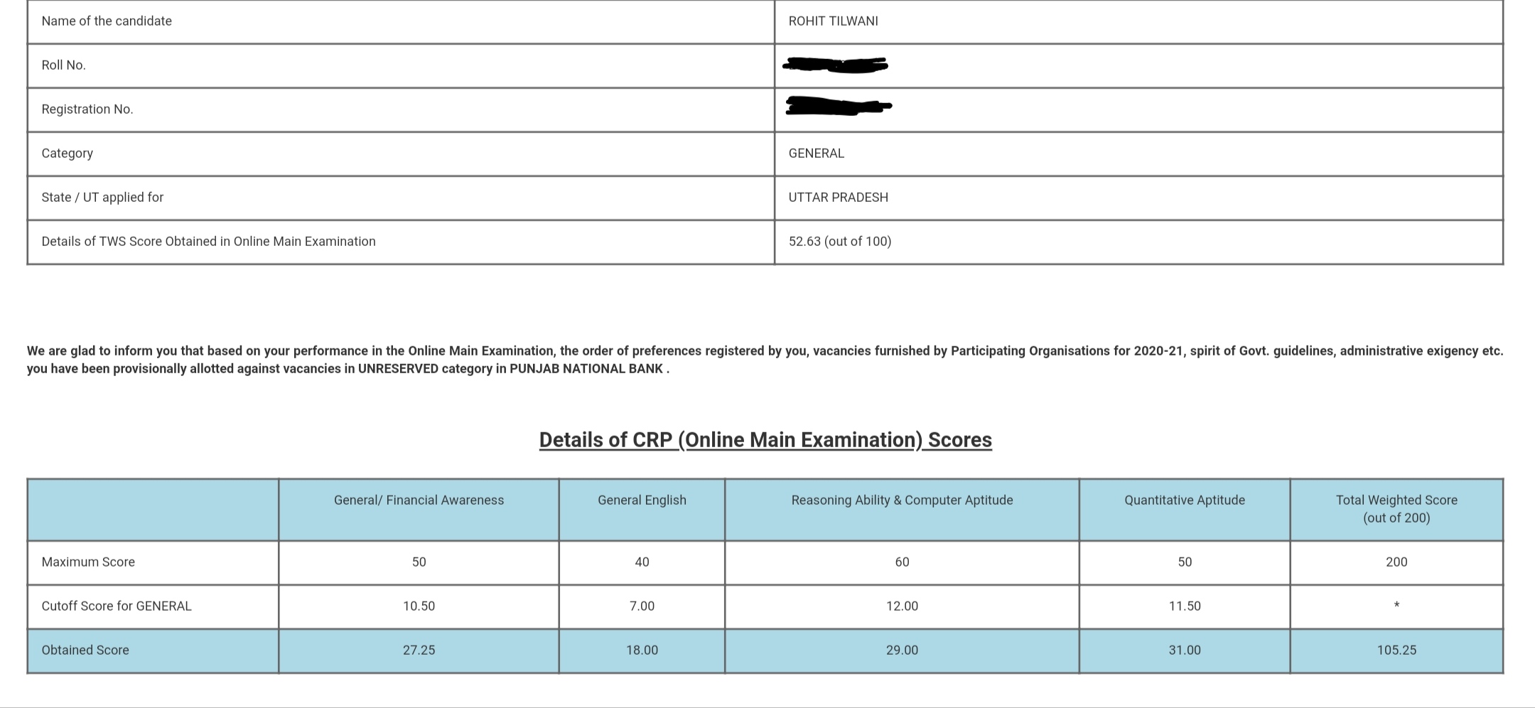 IBPS Exam Topper