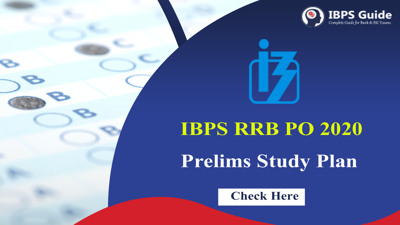 IBPS RRB PO Prelims Study Plan 2020 | Officer Scale I Study Plan PDF
