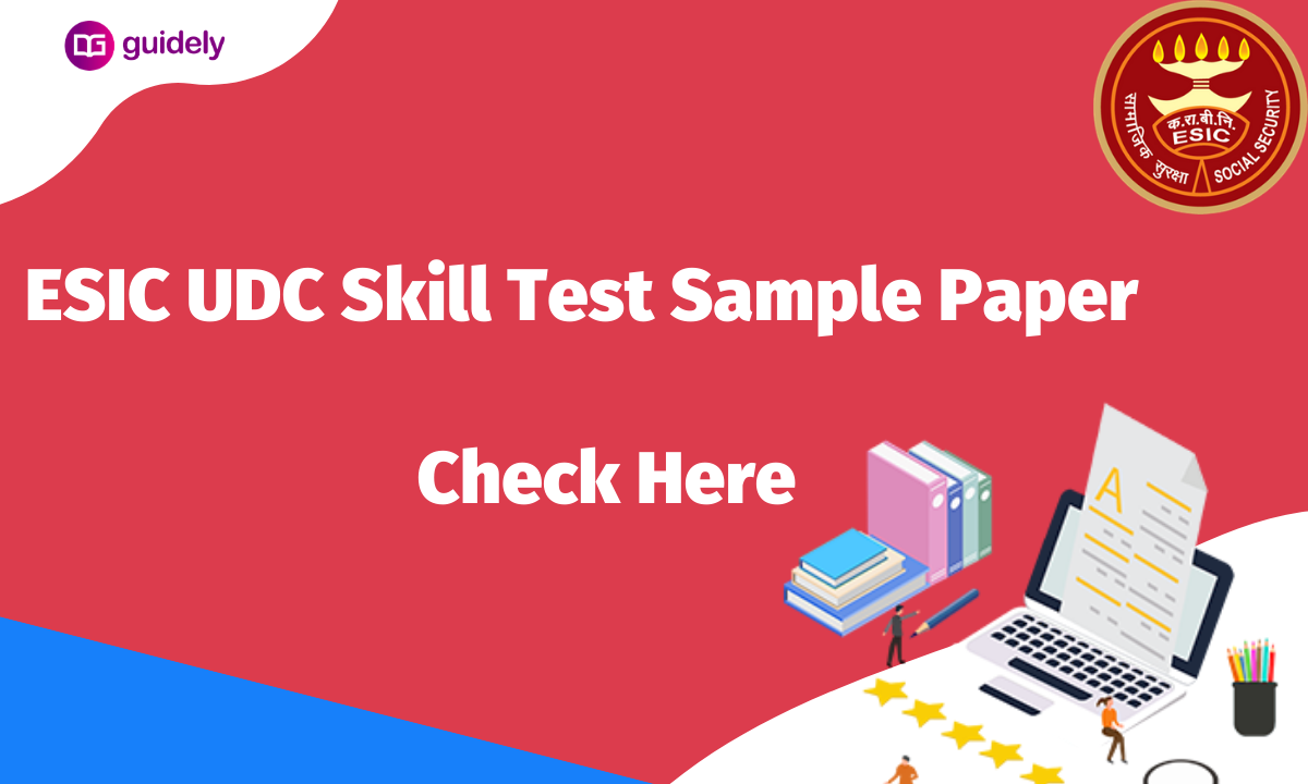 ESIC UDC Computer Skill Test Sample Paper: UDC Model Paper PDF