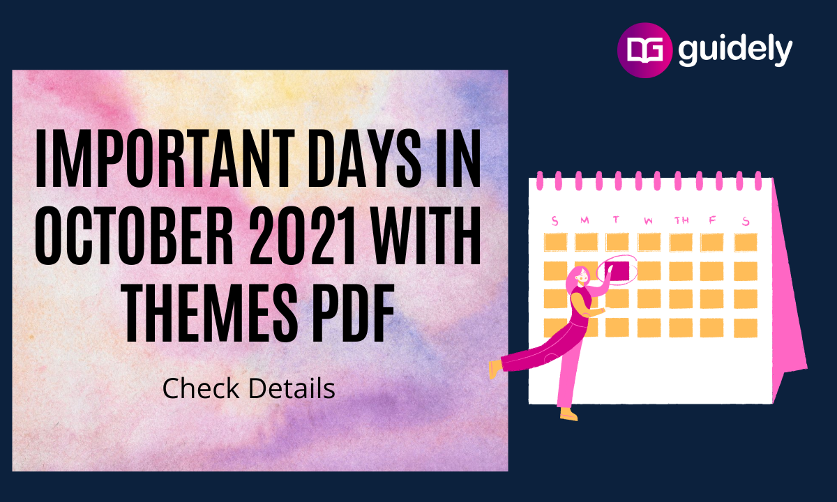 Important Days In October 2021 With Themes PDF National International
